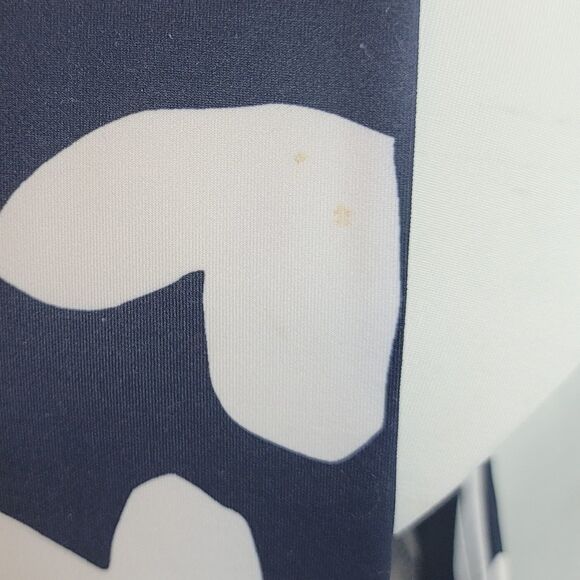 INC International Concepts Navy and White Heart Blouse - Picture 5 of 8